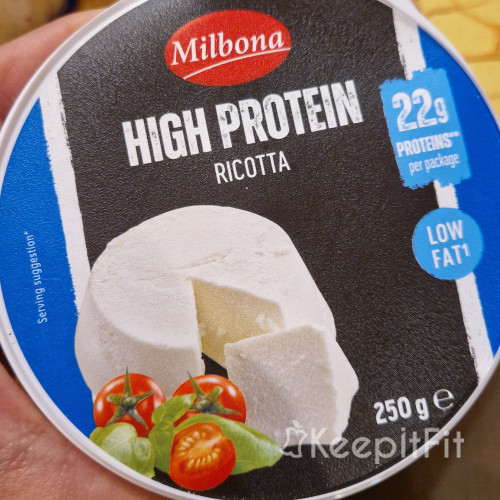 KeepItFit 🧀 High protein ricotta, Milbona nutritivne vrednosti